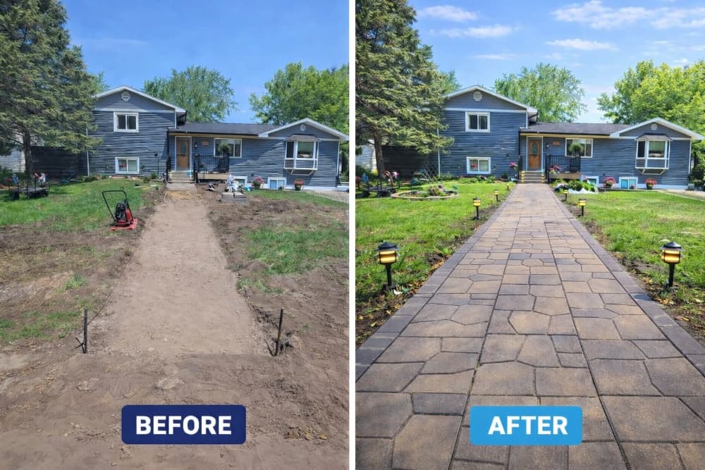 Professional Exterior Design and Paver Walkways by Gaedke Construction