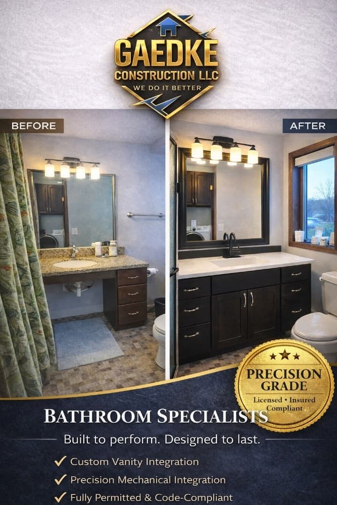 Custom Flooring and Tile Work by Gaedke Construction in Minnesota